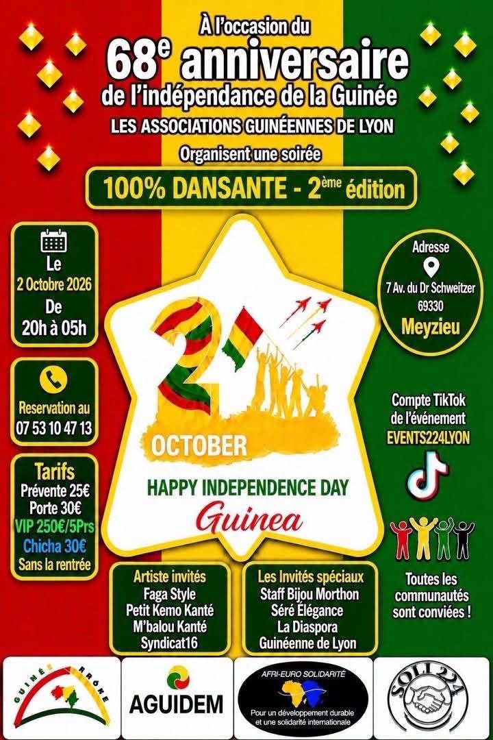 100% Dansante, 2e édition : les 68 ans de l'indépendance de la Guinée
