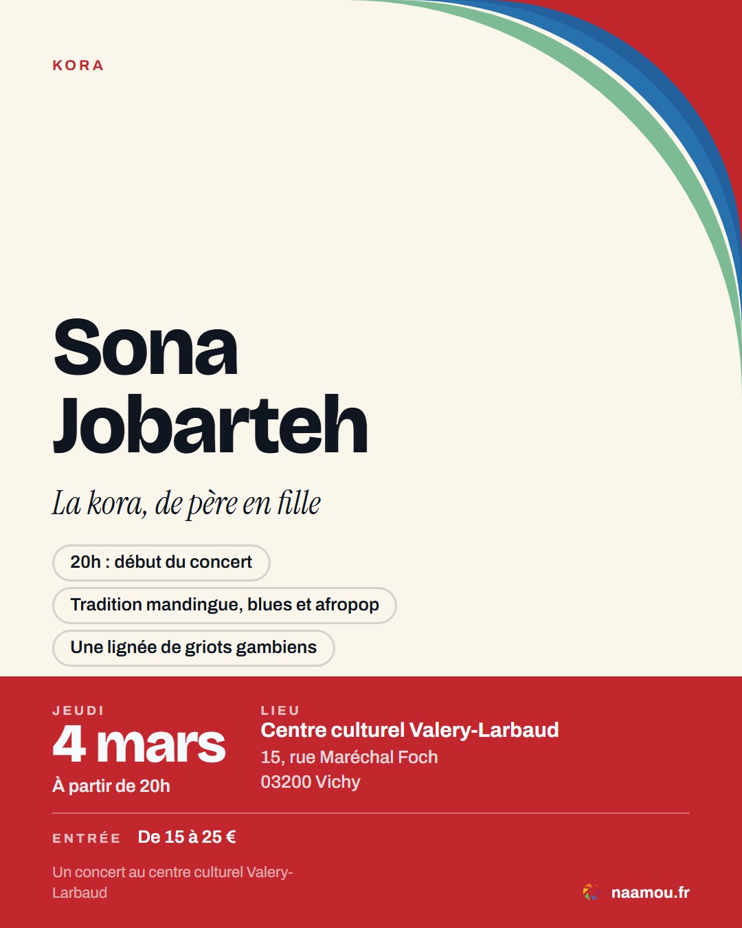 Sona Jobarteh à Vichy