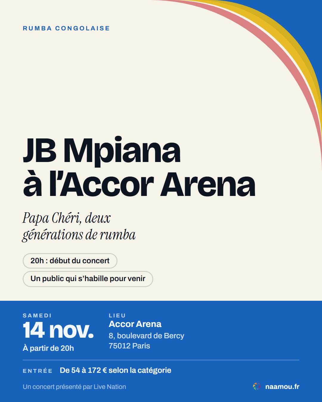 JB Mpiana à l'Accor Arena