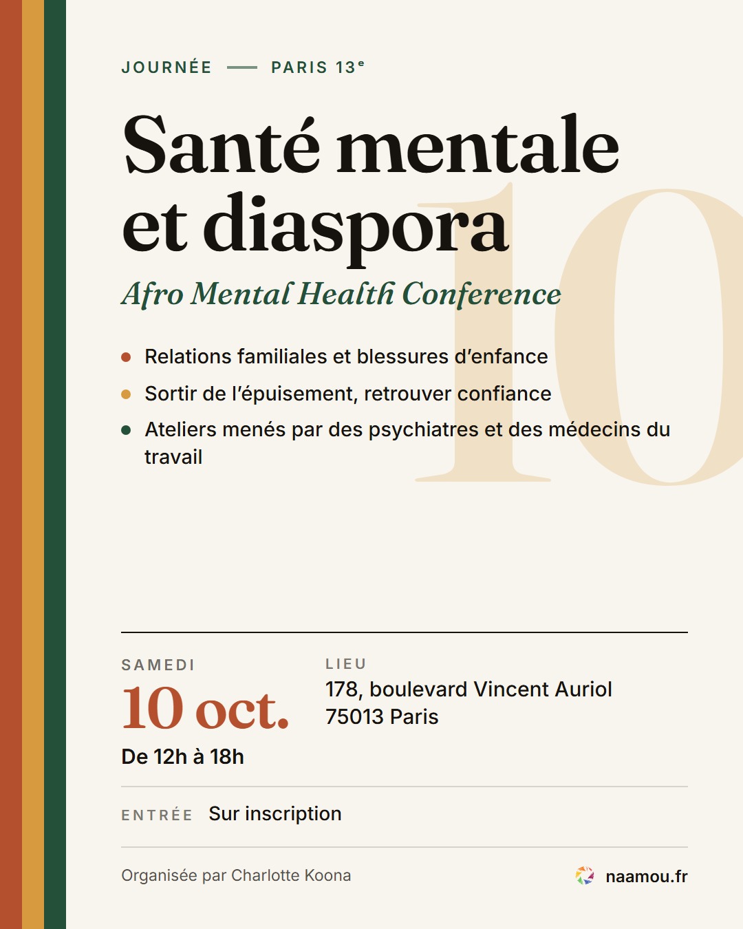 Afro Mental Health Conference, Paris
