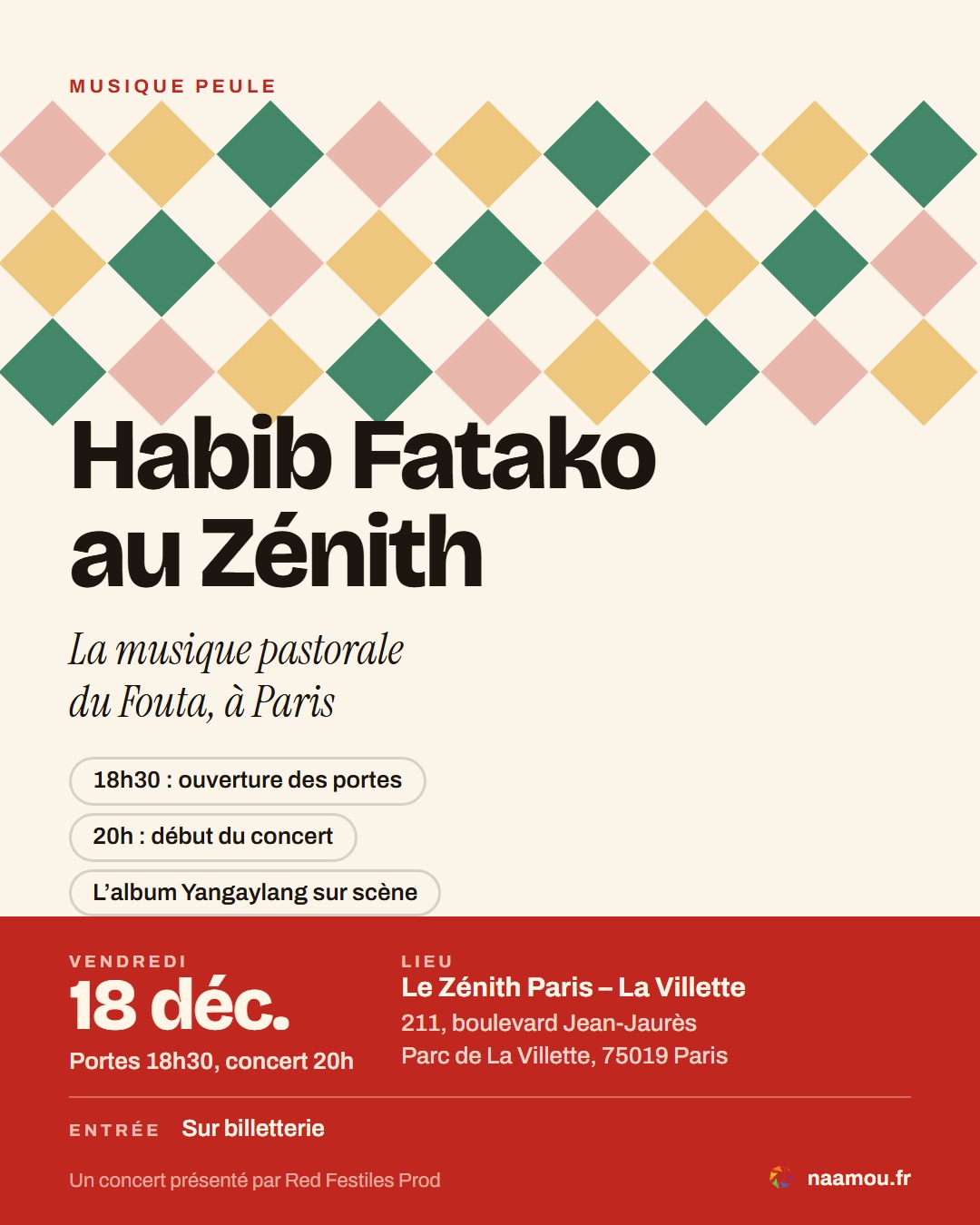 Habib Fatako au Zénith de Paris