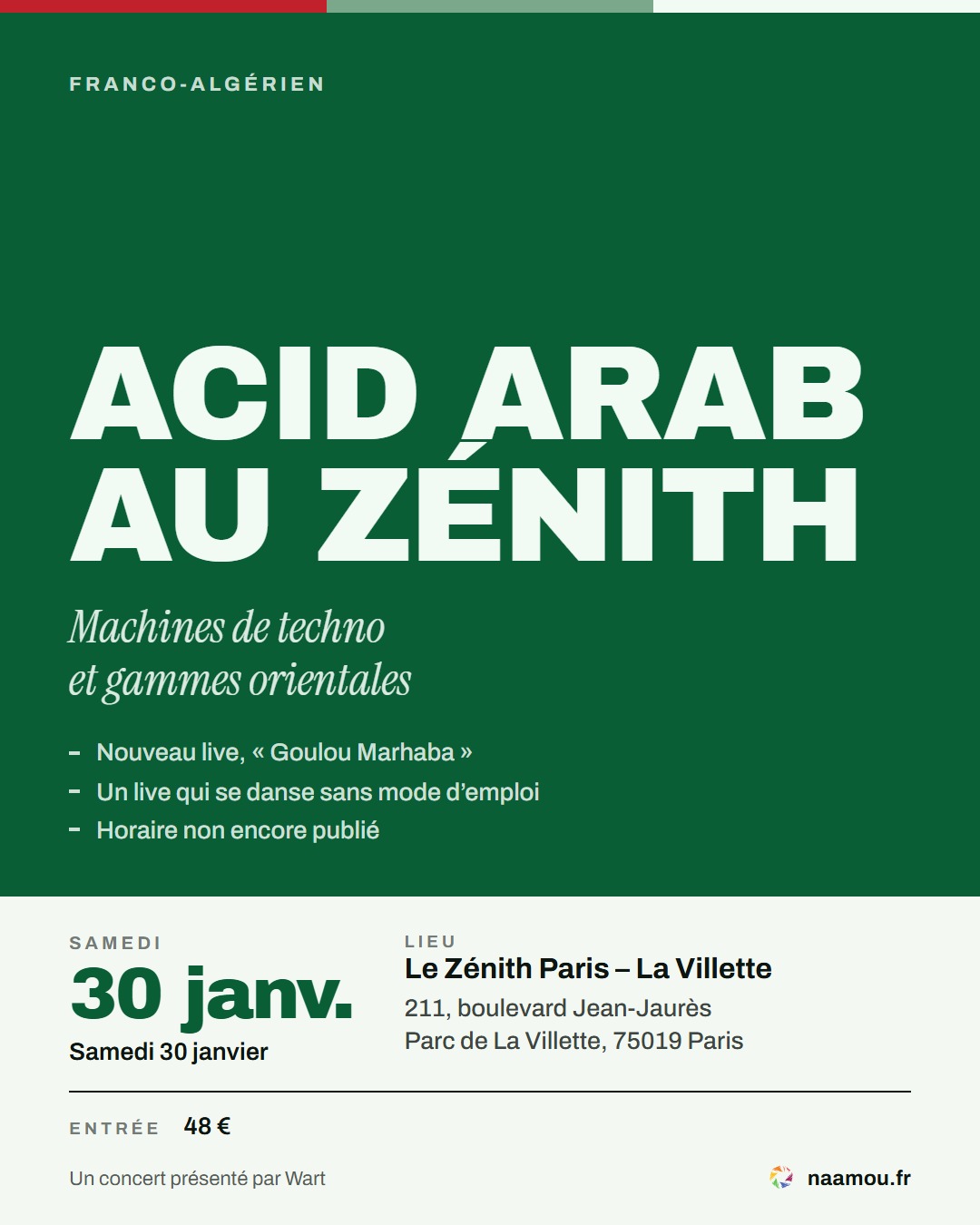 Acid Arab au Zénith de Paris