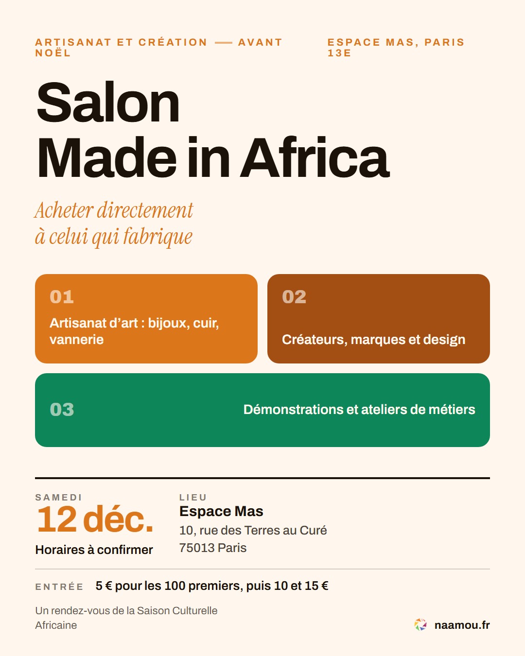 Salon Made in Africa, Paris