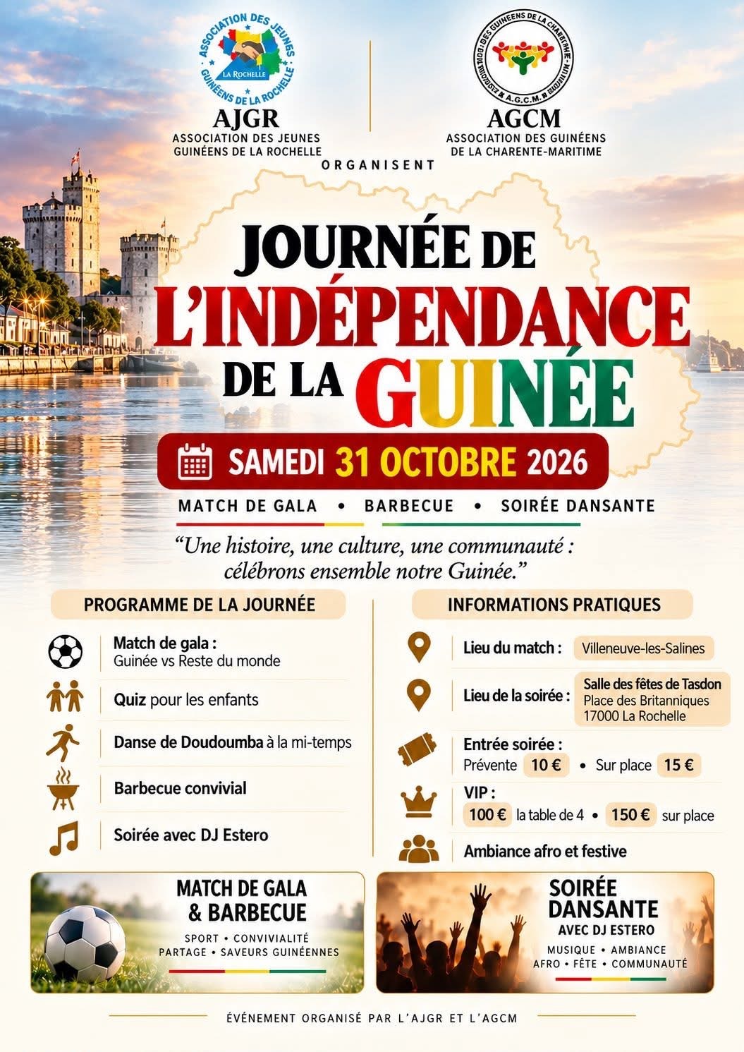Match de gala, Barbecue et Soirée dansante